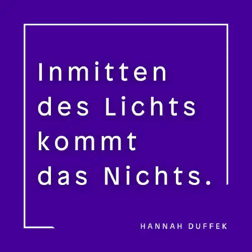 HANNAH DUFFEK zu URKNALL